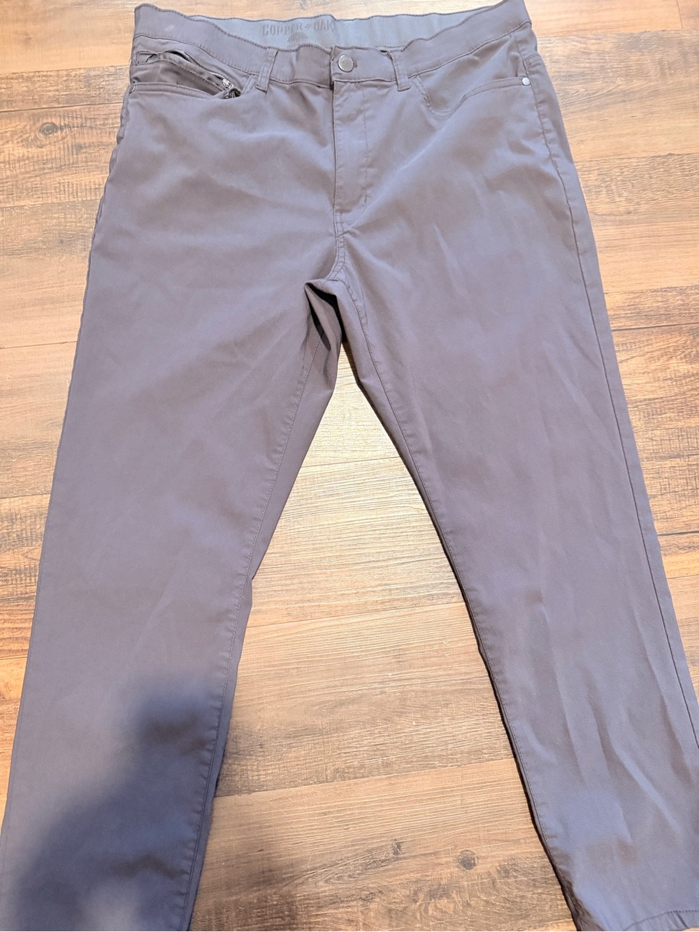 Men's Slim Chino Pants in Taupe Brown